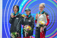 임실군청 사격팀 김예지 선수, 2024 바쿠 월드컵서 10m 공기권총 은메달 25m 권총 금메달 영예