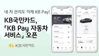 KB국민카드, ‘KB Pay 자동차 서비스’ 오픈