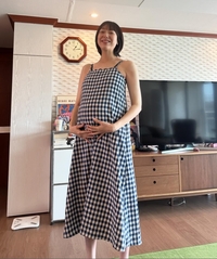 ‘8월 출산’ 이은형, 커다란 배 받치고 행복..♥강재준 “너무 아름답다”