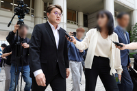 [포토]김호중, 영장실질심사 받기 위해...