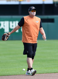 [포토]한화 류현진, 변함 없이 훈련을