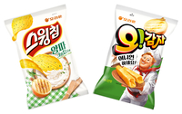 오리온, ‘스윙칩 양파크림치즈맛’·‘오!감자 어니언맛’ 출시