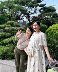 ‘출산 D-6’ 아유미, 만삭 볼록 D라인 자랑..“가지야 곧 만나”