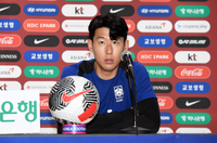 [포토]중국전 공식 기자회견하는 손흥민