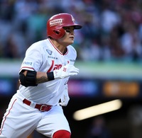 [포토]‘치이ㄱ..달려볼까!’ 추신수