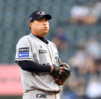 [포토]‘호흡 좀 가다듬고’ 류현진