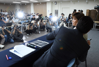 [포토]취재진 몰린 박세리의 기자회견