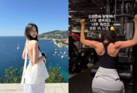 한예슬, 등근육이 이 정도? 능숙한 쇠질, 이게 천연 어깨 필러 근본