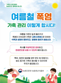 강원자치도, 여름철 축산분야 폭염·폭우 재해예방 총력