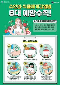 홍천군, 여름철 수인성·식품매개감염병 예방수칙 홍보