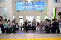 김진태 강원지사, 히라이 신지 돗토리현 지사 접견