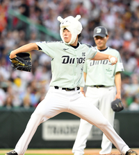 [포토]알파카 모자 쓴 NC 김영규