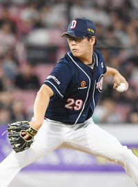 [포토]KT전 등판한 두산 이병헌