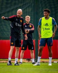 약 1년 만에 텐 하흐와 화해, 훈련장 복귀했지만…맨유, 여전히 산초 판매에 열려 있다