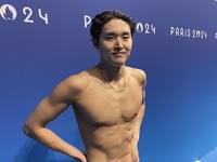 150ｍ부터 페이스 하락 ‘아슬아슬 7위’ 결승행 김우민, 놀란 가슴 쓸어내렸다[SS파리in]