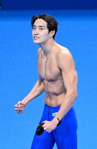 [포토]동메달 차지한 김우민