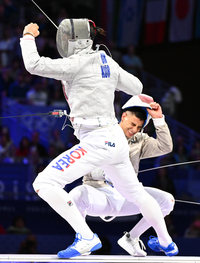 [포토]오상욱, 대한민국 첫 금메달이 보인다!