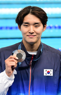 [포토]올림픽 동메달의 주인공이 된 김우민