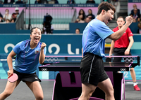 [사진]임종훈-신유빈, 4강이다!