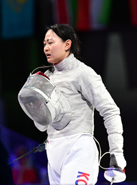 [포토]펜싱 사브르 최세빈, 동메달 결정전 아쉬운 석패