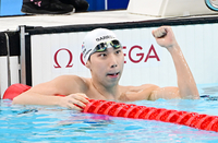 [포토]평영 조성재, 전체 1위 준결선 진출