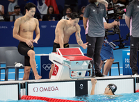 ‘김우민 미친 스퍼트’ 男자유형 800m 계영, 황선우 없이도 결승 진출…단체전 역사 썼다 [파리2024]