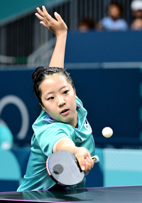 [포토]신유빈, 단식도 메달 가자!