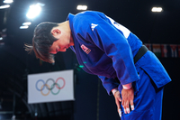 한주엽, 업어치기 절반승으로 8강 진출[파리 2024]