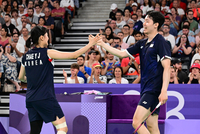 배드민턴 서승재-채유정, 홍콩 2-0 꺾고 준결승행 [파리 2024]