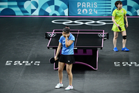 [포토]신유빈, 4강 진출에 눈물이 왈칵