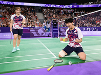 [포토]준결승 진출에 기뻐하는 김원호-정나은 조