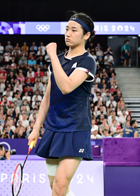 [포토]안세영, 이겼어요!