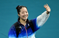 [포토]신유빈, 4강 가요!