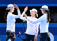 전훈영·임시현 모두 정중앙의 점을 쐈다…신들린 한국, 남수현까지 전원 개인전 8강 진출![SS파리in]