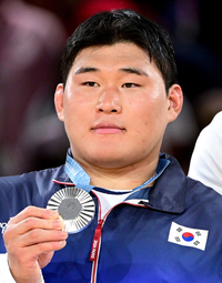 [포토]김민종, 유 100㎏ 이상급 은메달