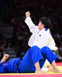 [포토]유도 김하윤, 패자부활전 거쳐 동메달까지!