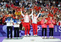 [포토]배드민턴 혼성 복식 시상식, 중국이 홈인 줄...