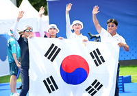 [포토]금-은 모두 따 낸 한국 여자 양궁