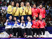 [포토]펜싱 여자 사브르 단체, 메달리스들과 함께