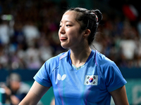 [포토]메달 획득 실패한 신유빈