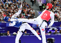 [포토]태권도 김유진, 준결승 진출