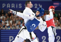 [포토]결승 진출하는 태권도 박태준