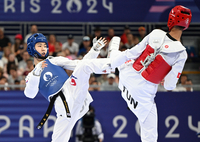 [포토]박태준, 세계 1위 꺾고 결승 진출