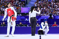 [포토]김유진, 세계 1위 꺾고 결승 진출