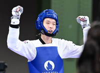 세계랭킹 24위가 만든 대반전 금메달, 한국 13번째 금메달 선물한 김유진[SS파리in]