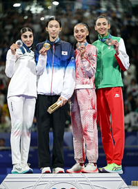 [포토]강적들 누르고 금메달 차지한 김유진
