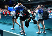 [포토]탁구 여자 단체팀, 아쉬운 발걸음