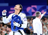 [포토]결승 진출 실패에 아쉬워하는 서건우