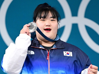 [포토]박혜정, 은메달 땄어요!