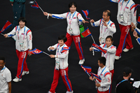 [포토]북한 선수단의 입장